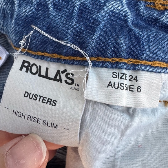ROLLA’S x Revolve Women's Duster High Rise Slim Straight Jeans in Size 24 - Picture 11 of 14